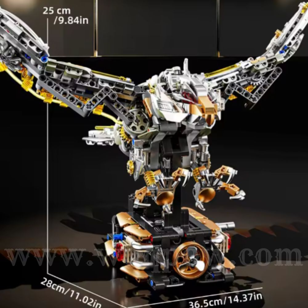 woqpow buldblock | Robot Eagle Mech Kit | 1168 Pcs