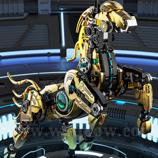 woqpow buldblock | Robot Horse Mech Kit | 1055 Pcs