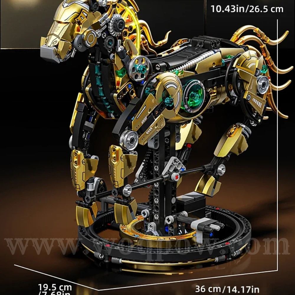 woqpow buldblock | Kit Robot Cheval Mech | 1055 Pièces
