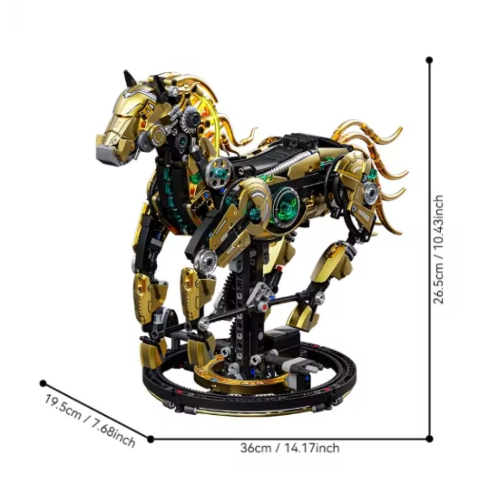 woqpow buldblock | Kit Robot Cheval Mech | 1055 Pièces