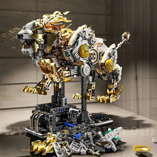 woqpow buldblock | Robot Lion Mech Kit | 1073 Pcs