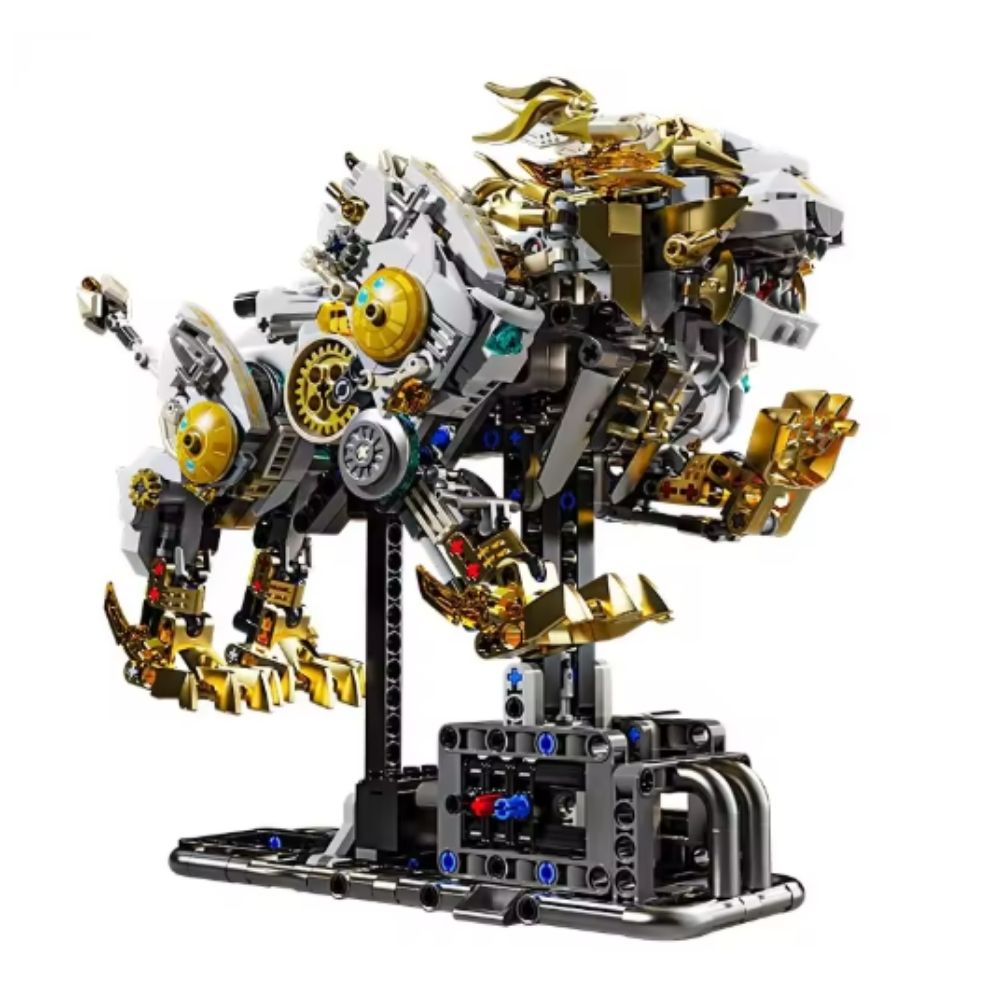 woqpow buldblock | Kit Robot Lion Mech | 1073 Pièces