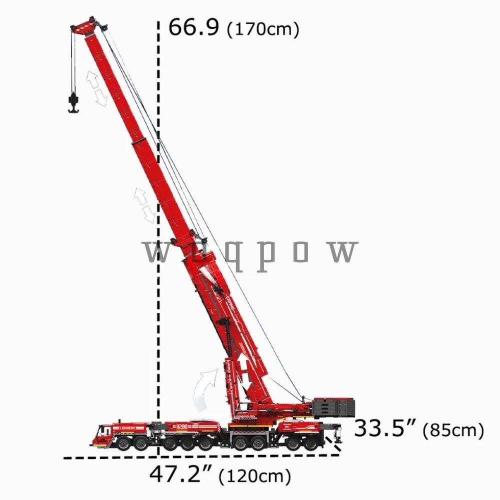 woqpow buldblock | Mobile Crane | 8506 Pcs