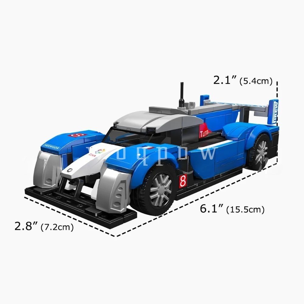 woqpow buldblock | Voiture de Course Empilable PG 908 RC | 353 Pièces