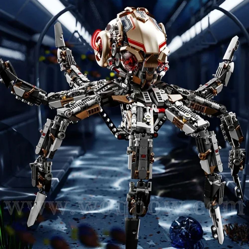 woqpow buldblock | Kit Robot Poulpe Mech | 1768 Pièces