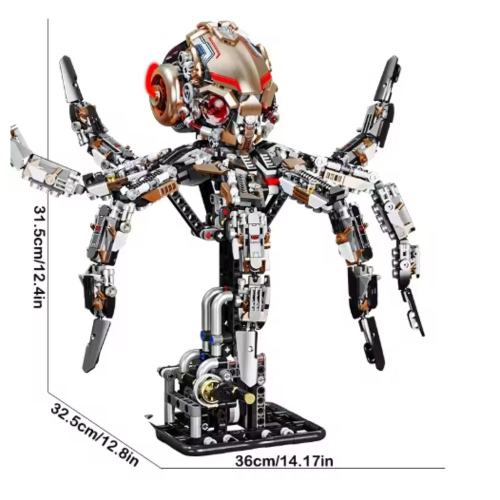 woqpow buldblock | Kit Robot Poulpe Mech | 1768 Pièces