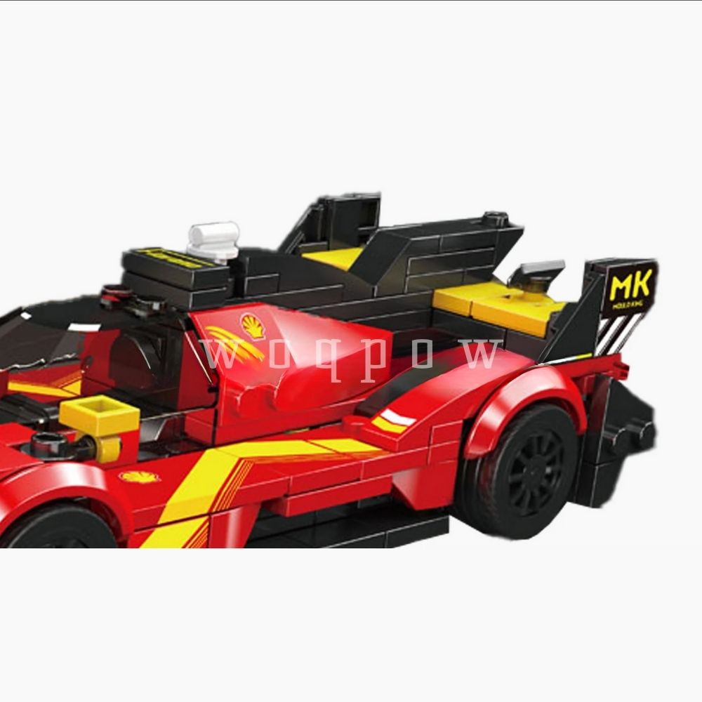 woqpow buldblock | Voiture de Course Empilable FR499P | 355 Pièces