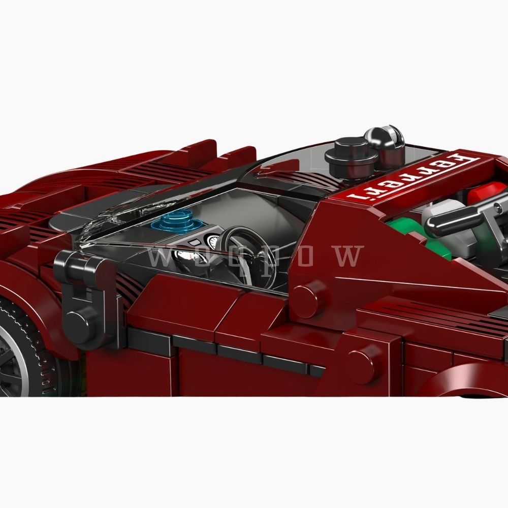 woqpow buldblock | Voiture de Course Empilable F296 GT3 | 416 Pièces