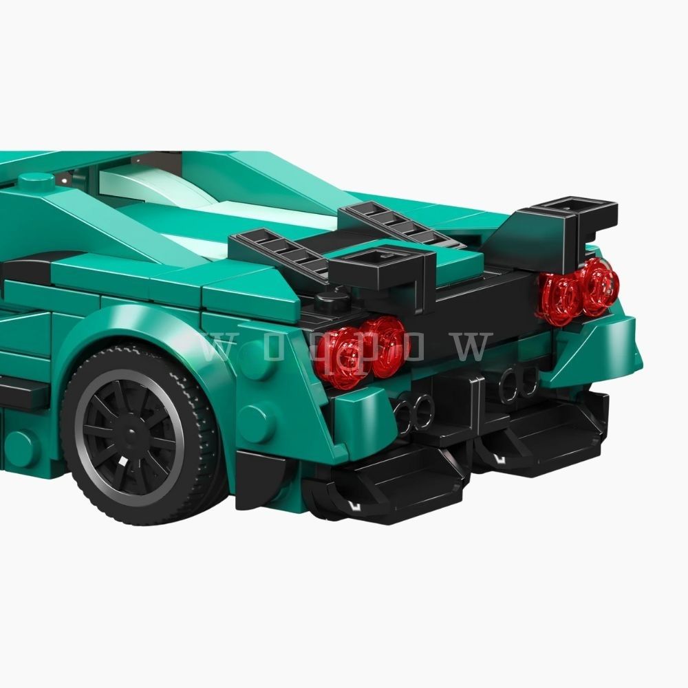 woqpow buldblock | Voiture de Course Empilable F8XX | 412 Pièces