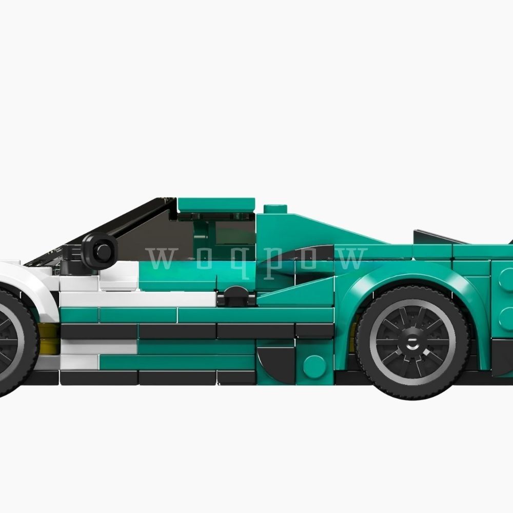 woqpow buldblock | Voiture de Course Empilable F8XX | 412 Pièces