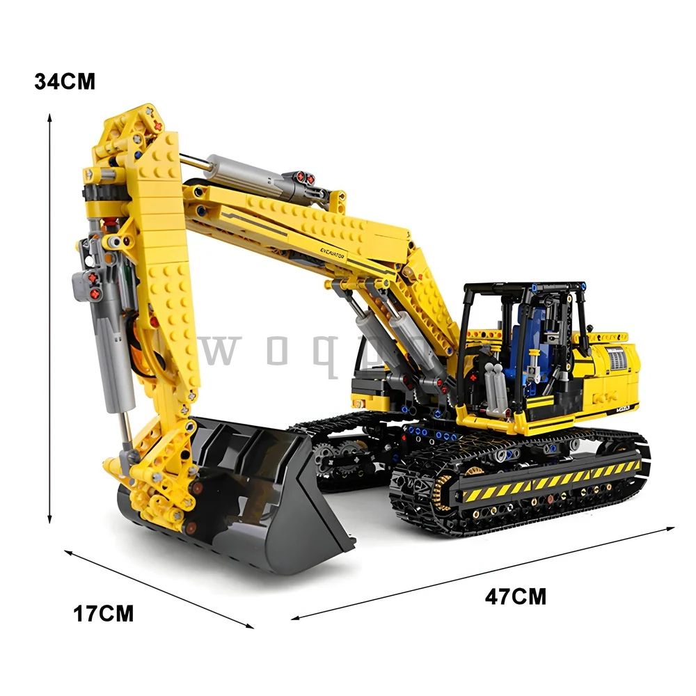 woqpow buldblock | Tracked Excavator | 1830 Pcs