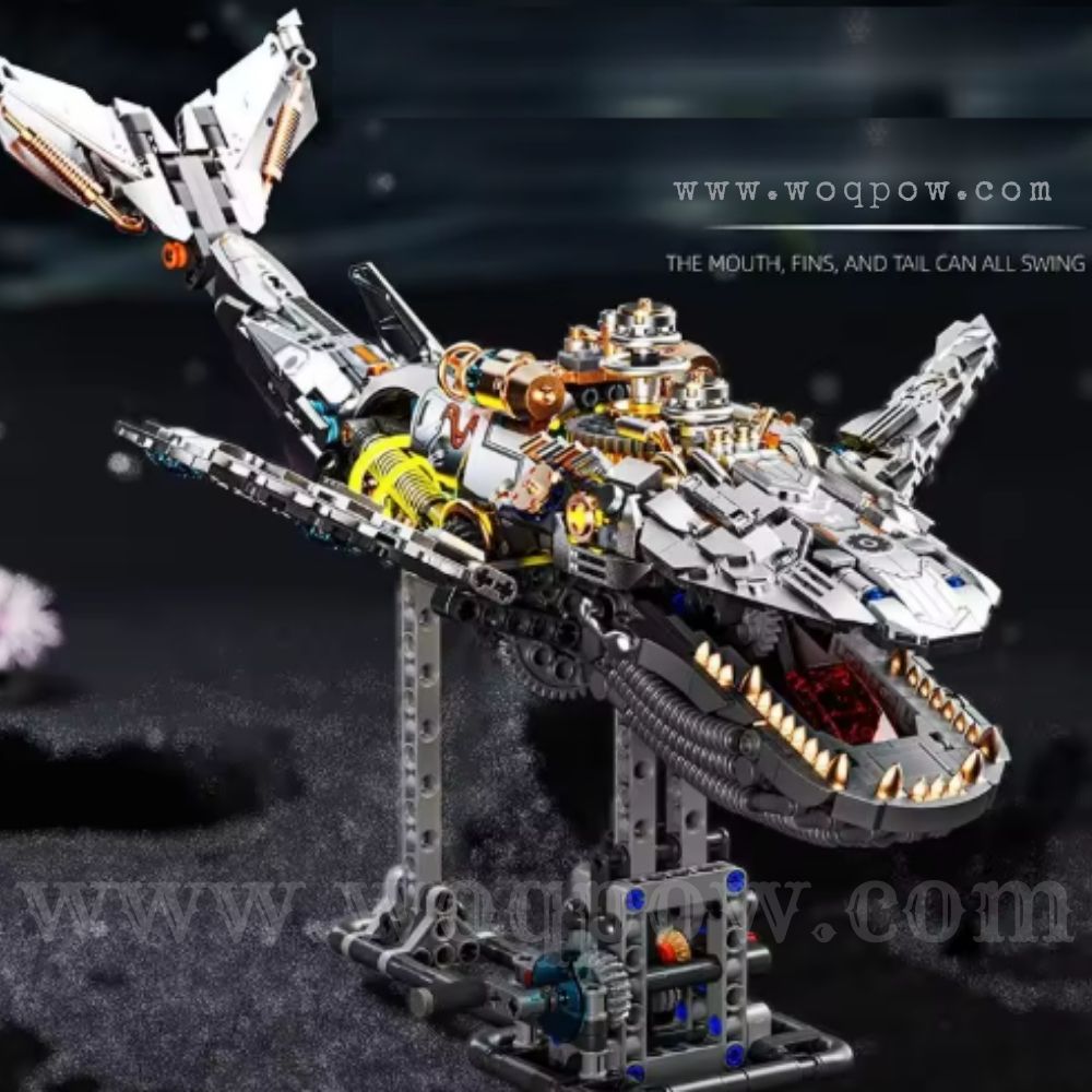 woqpow buldblock | Kit Robot Baleine Mech | 1388 Pièces