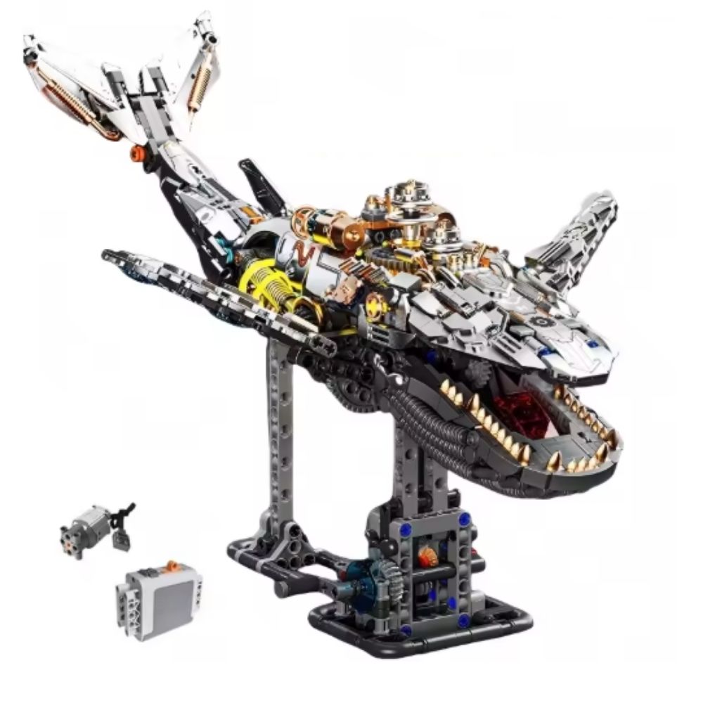 woqpow buldblock | Kit Robot Baleine Mech | 1388 Pièces