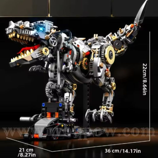 woqpow buldblock | Kit Robot Dinosaure Mech | 1268 Pièces
