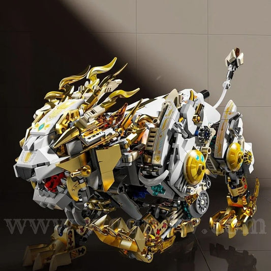 woqpow buldblock | Kit Robot Lion Mech | 1073 Pièces